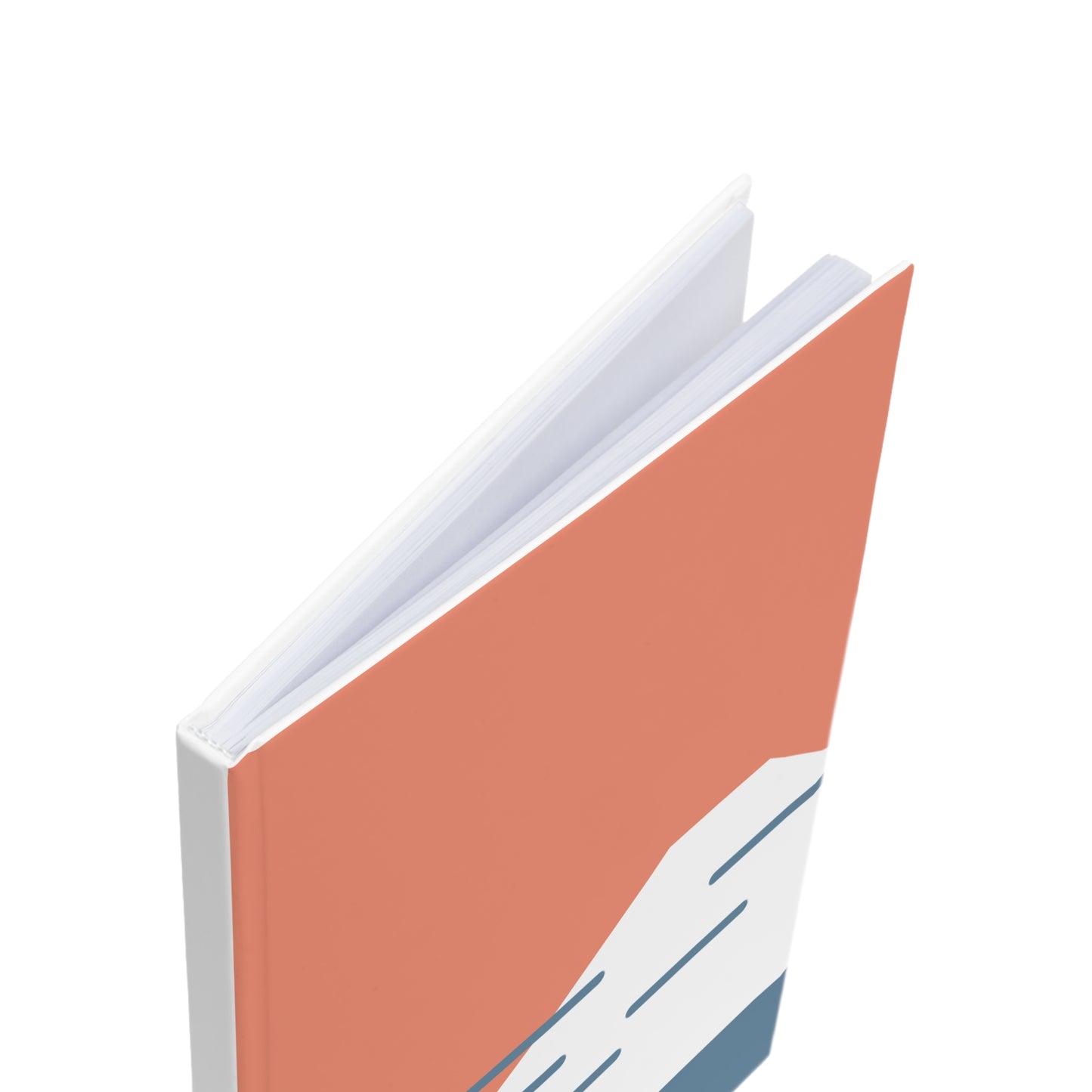 Notebook with a geometric design on a white background