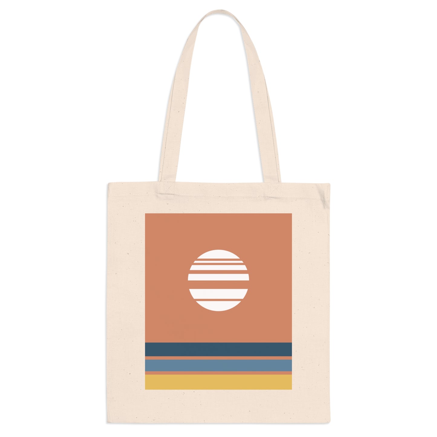 Akebono Red Tote Bag – Minimalist Japanese Canvas Bag