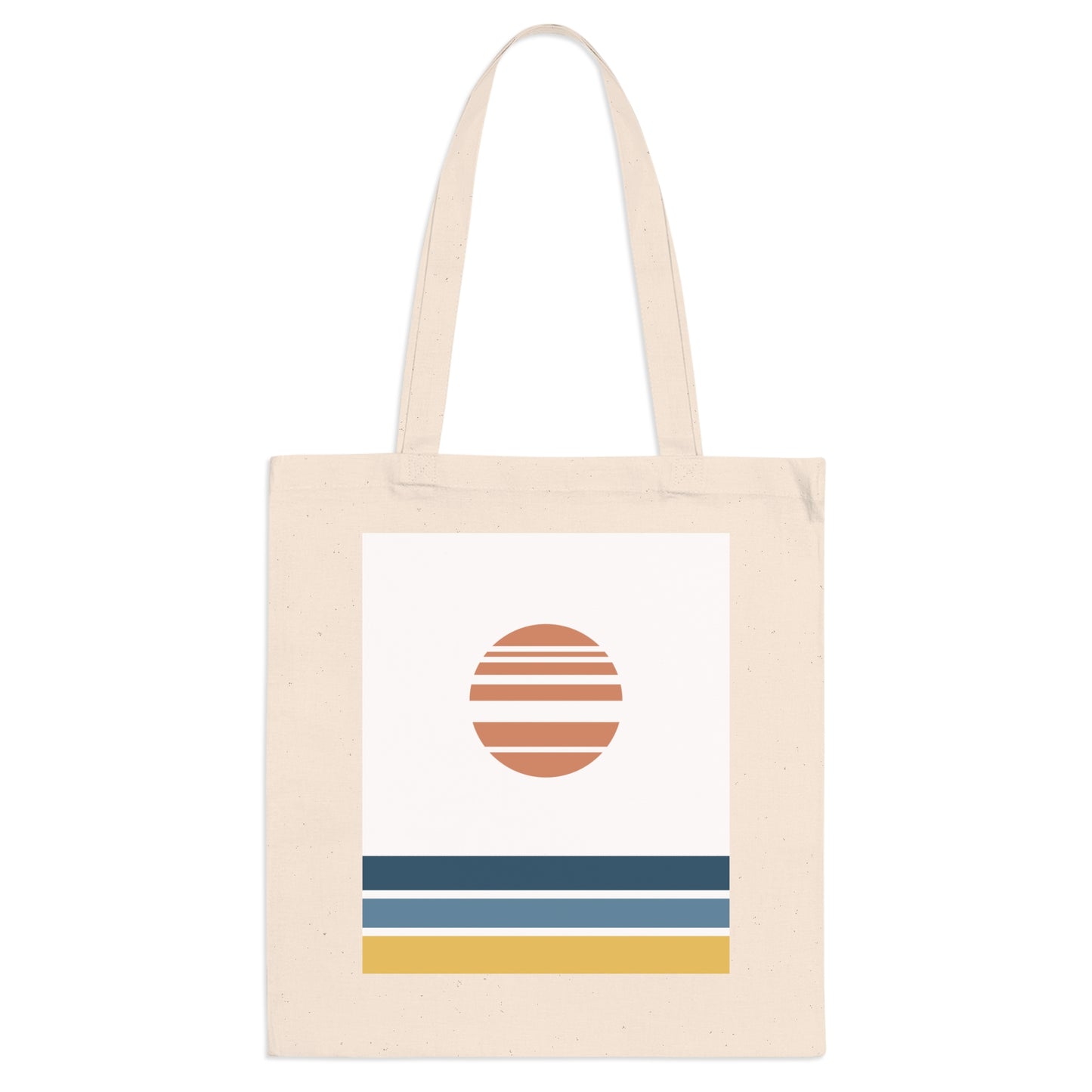 Akebono White Tote Bag – Minimalist Japanese Canvas Bag