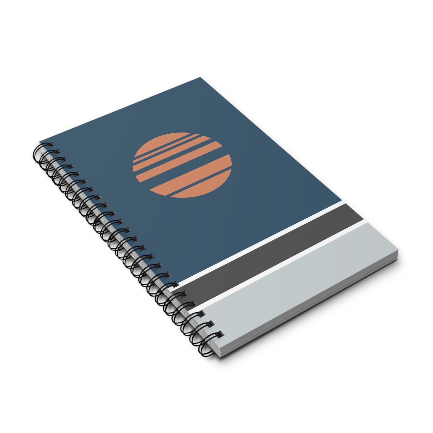 Akebono - Blue - A5 Spiral Notebook