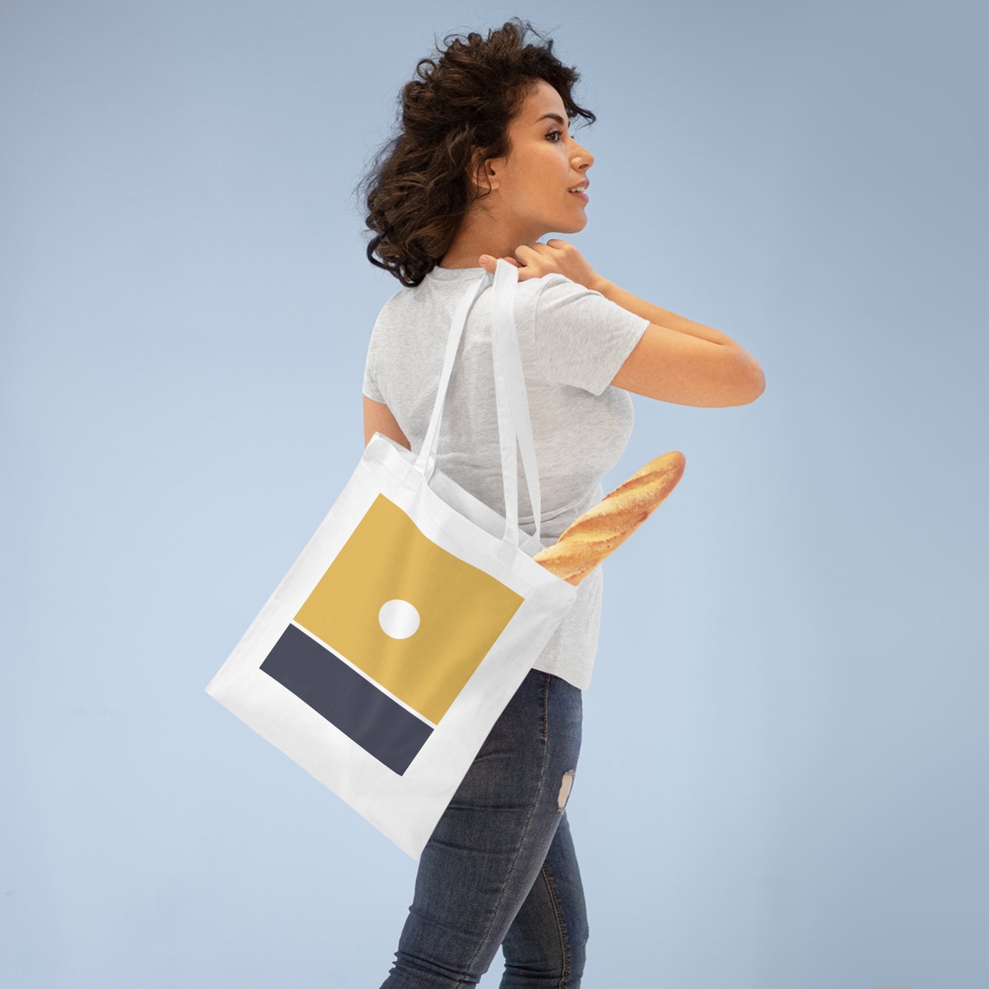 Kiiro Hikari Tote Bag – Minimalist Yellow Glow Inspired by Japanese Design