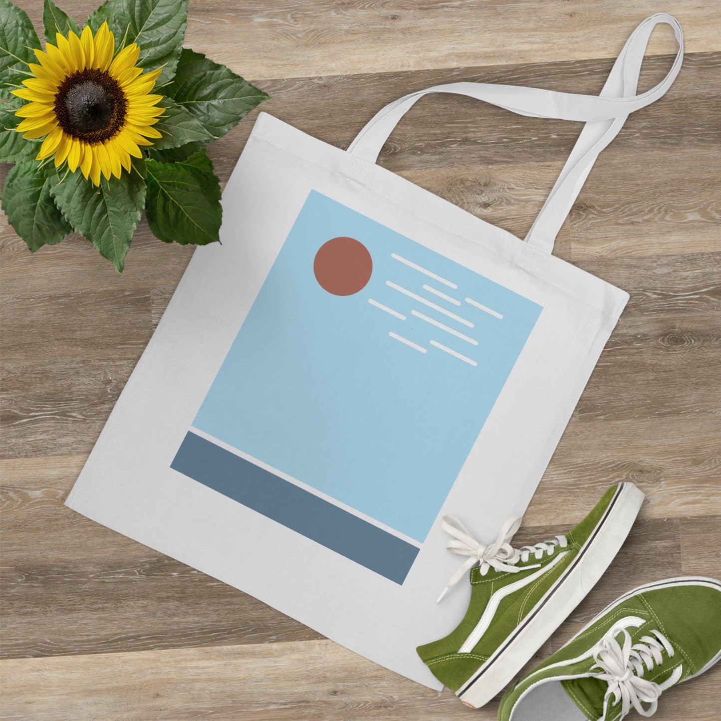 Ao Skies Tote Bag – Minimalist Japanese-Inspired Canvas Tote