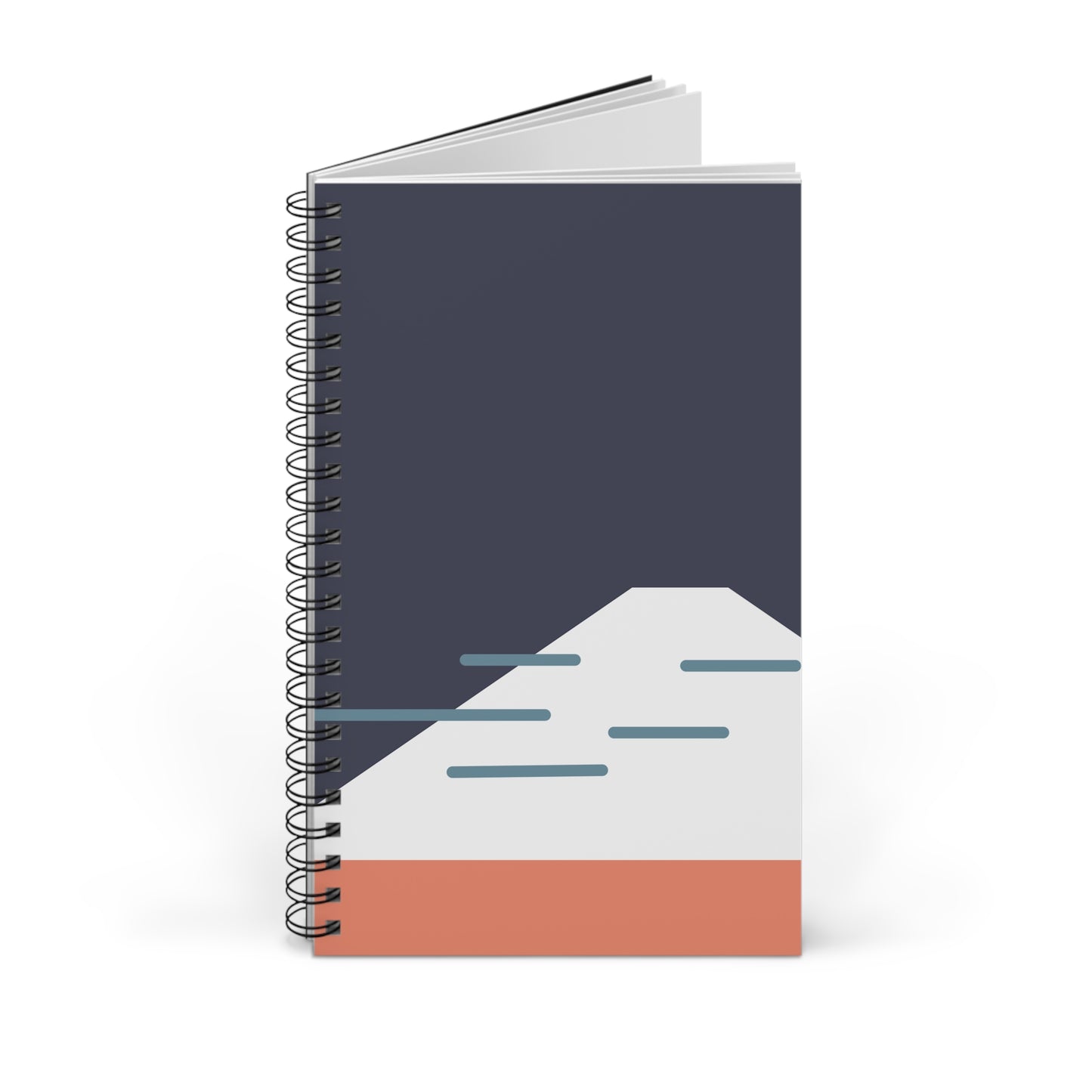 Fuji Coast - Blue - A5 Spiral Notebook