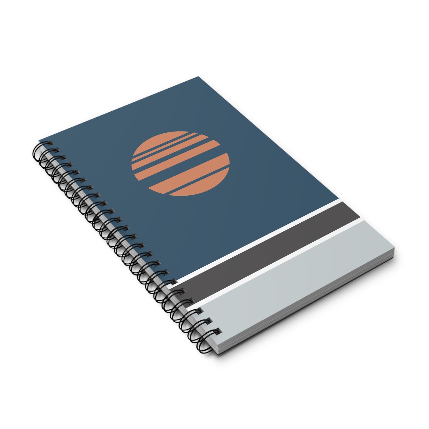 Akebono - Blue - A5 Spiral Notebook