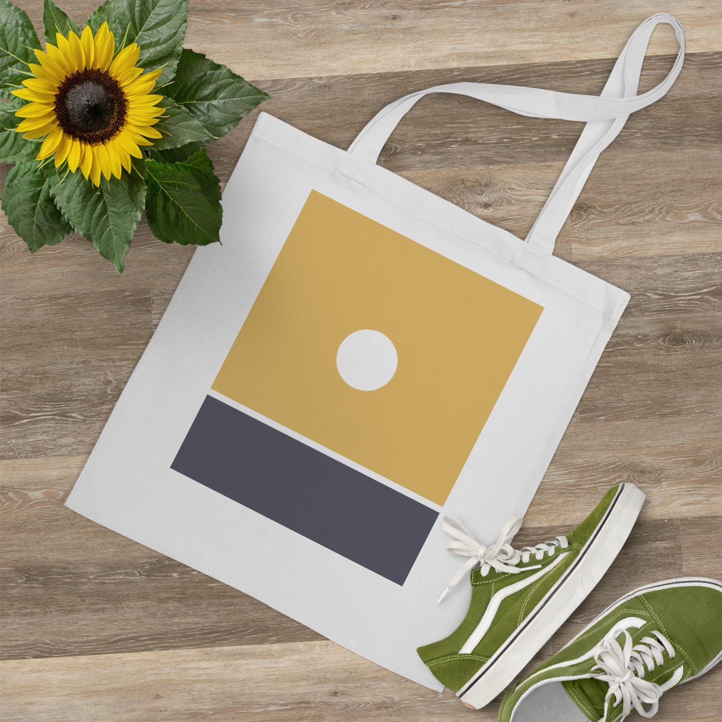 Kiiro Hikari Tote Bag – Minimalist Yellow Glow Inspired by Japanese Design