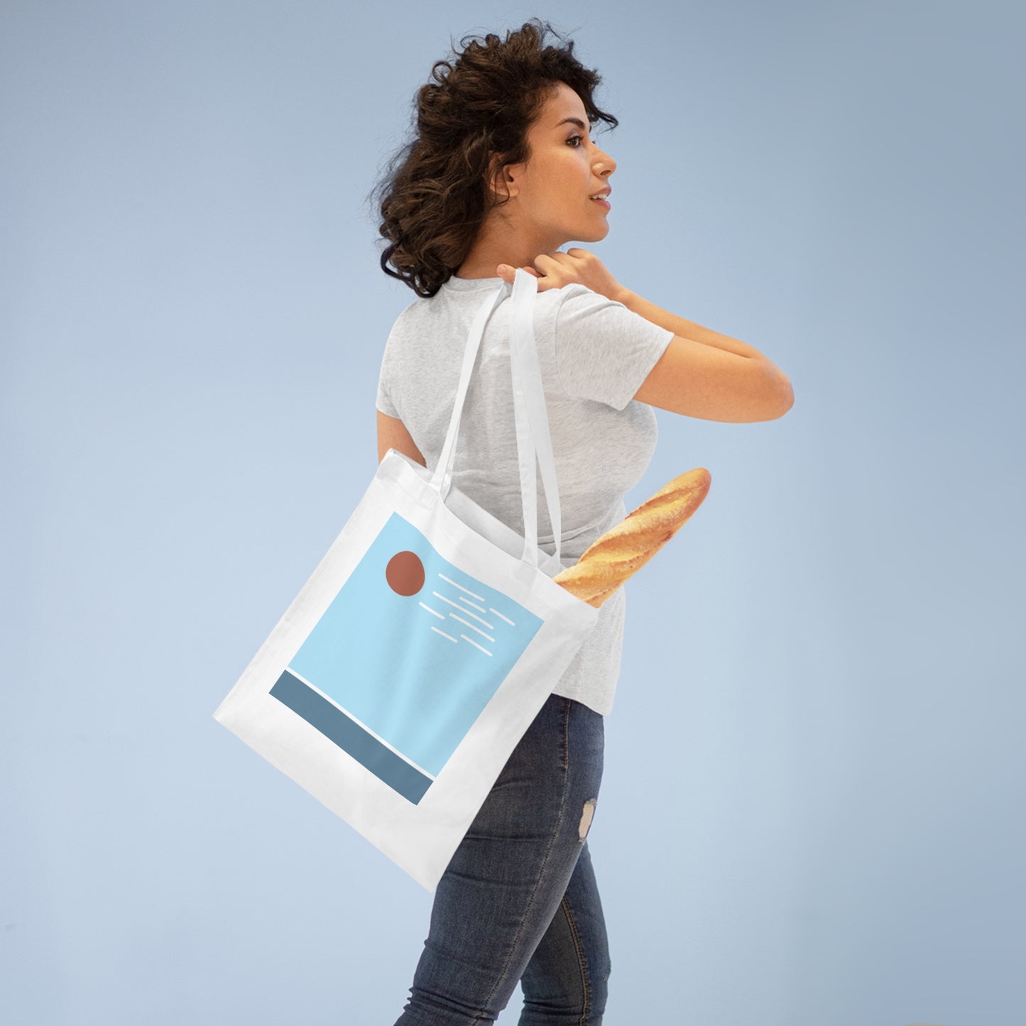Ao Skies Tote Bag – Minimalist Japanese-Inspired Canvas Tote