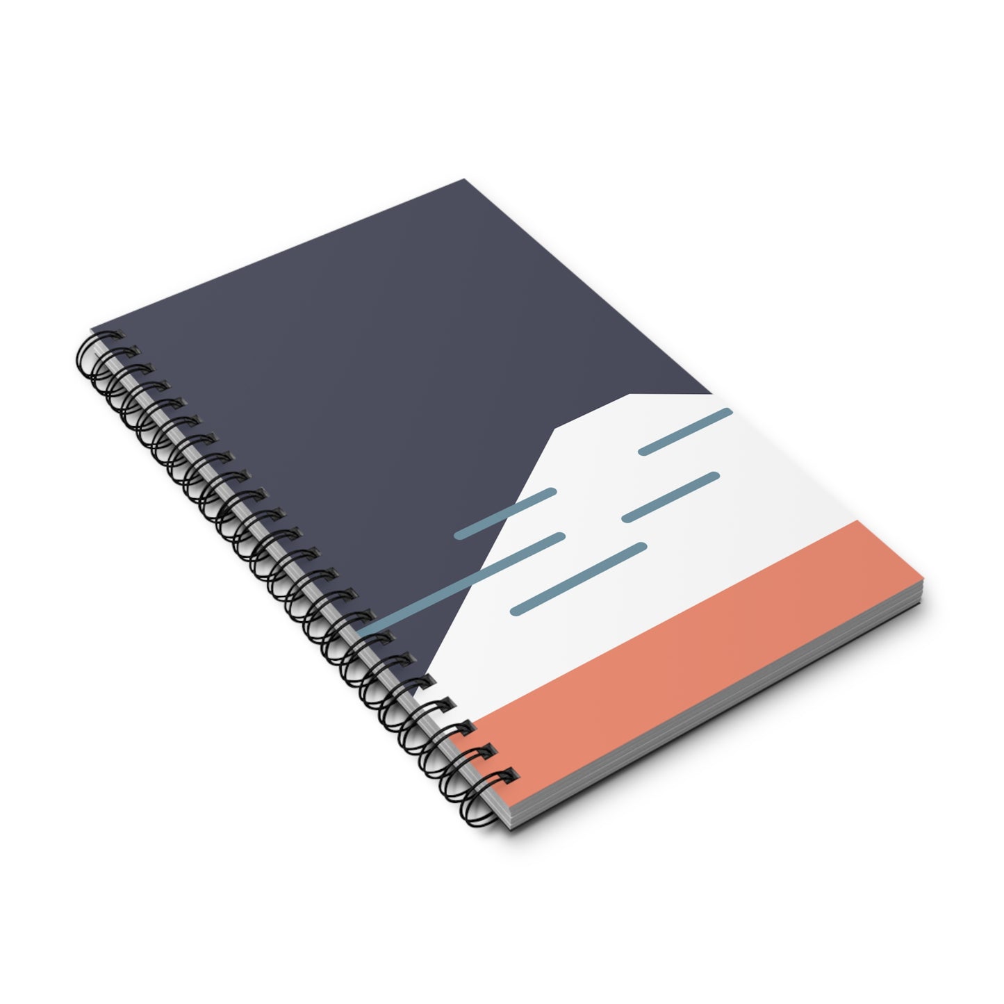 Fuji Coast - Blue - A5 Spiral Notebook