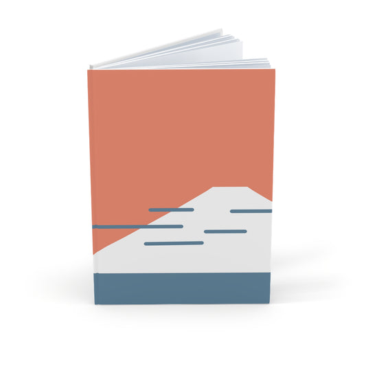 Notebook with a geometric design on a white background