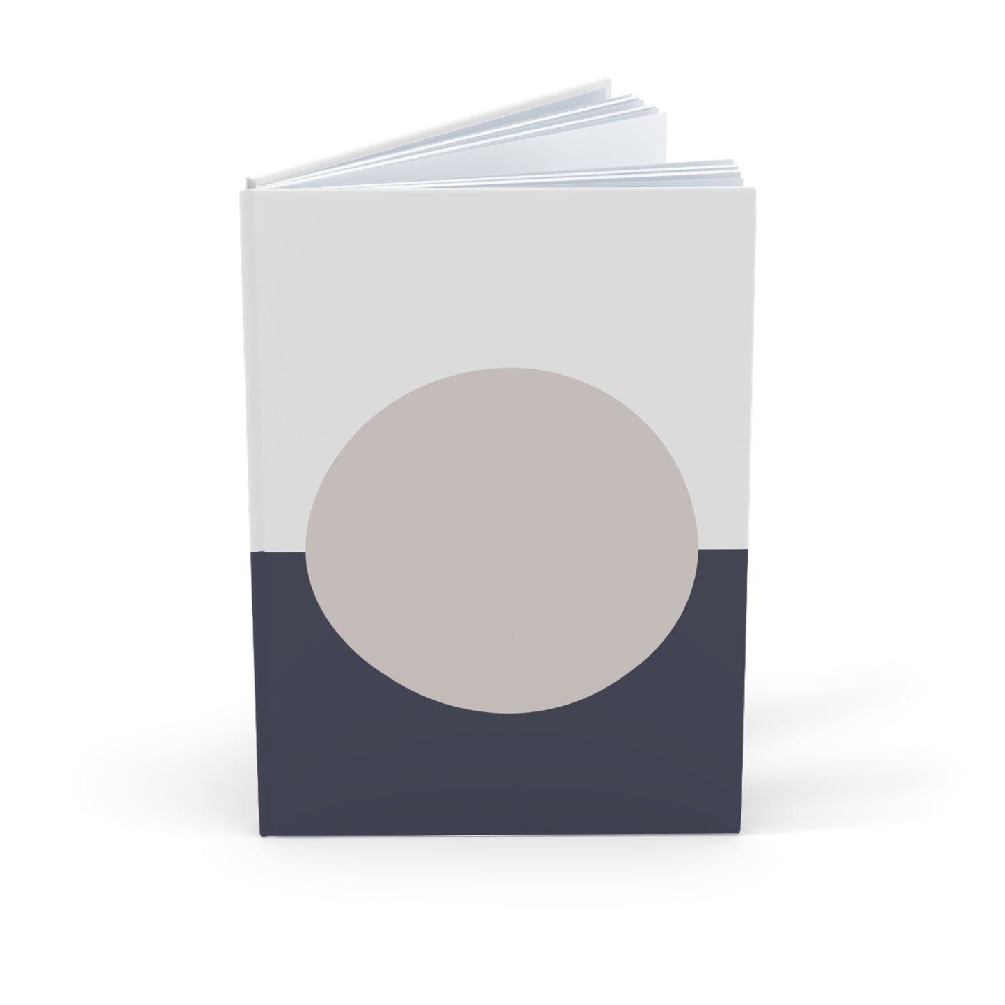 Notebook with a circular design on a white background