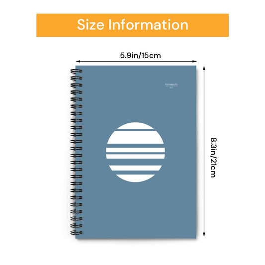 Aoi Tsuki – Blue Moon Minimalist Spiral Notebook