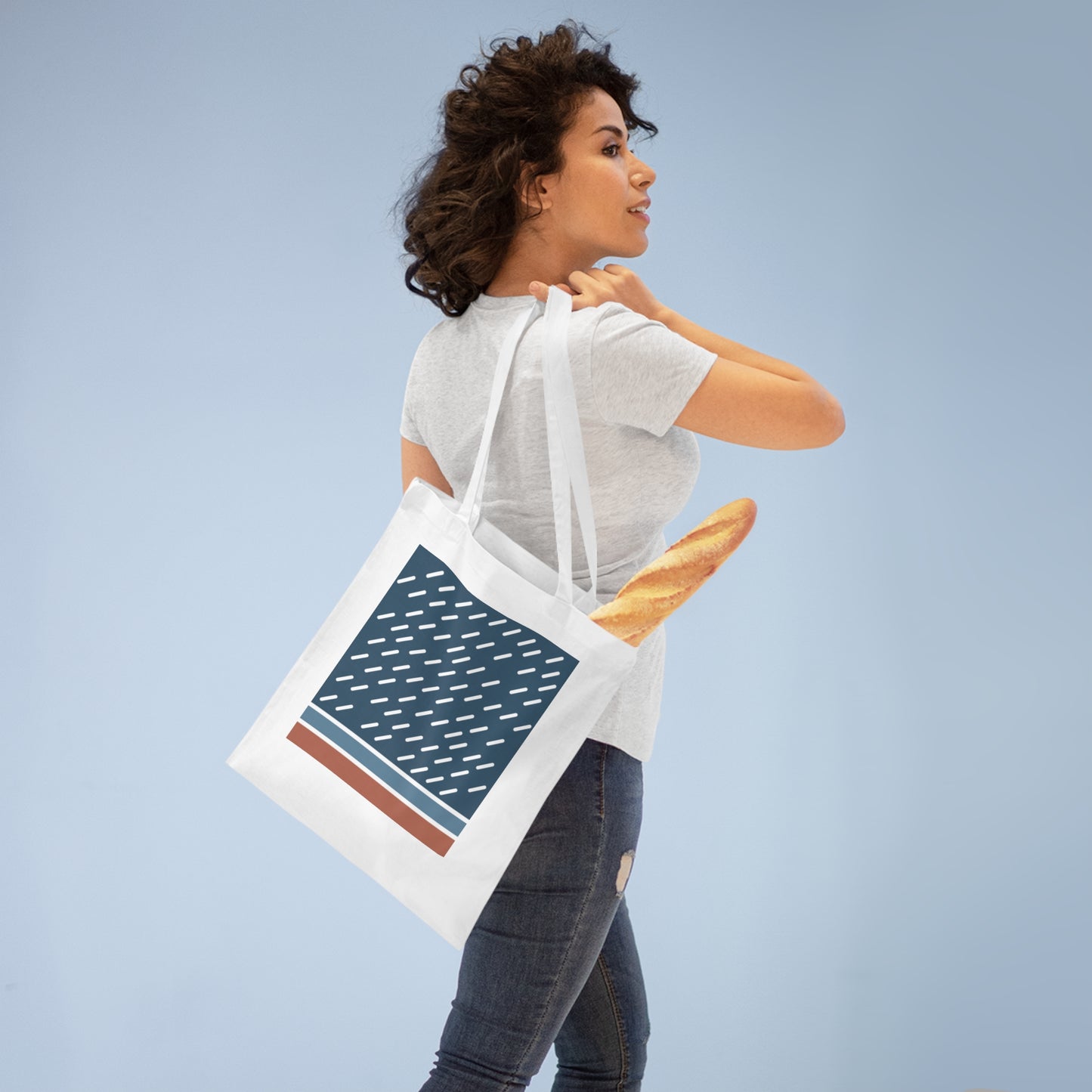 Ame no Uta Tote Bag – Minimalist Japanese Rain-Inspired Design