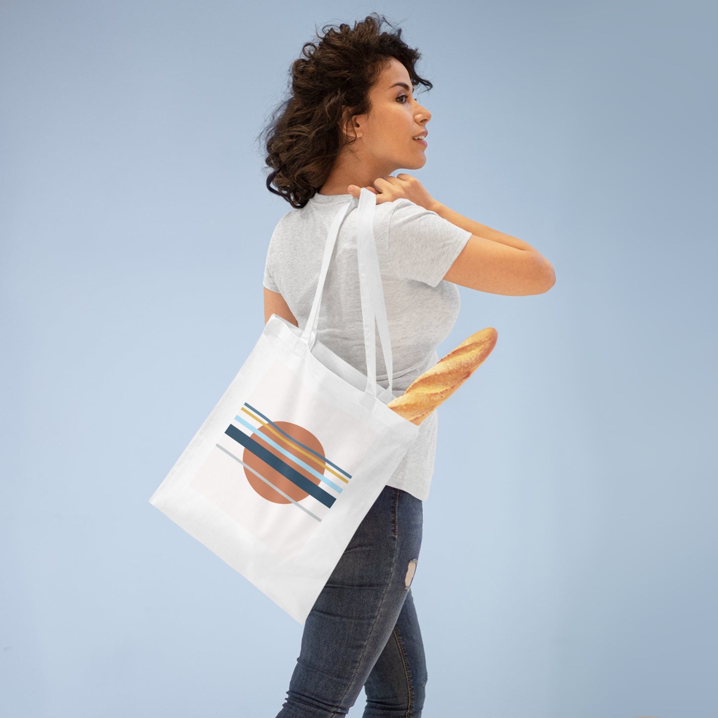 Asa no Sō White Tote Bag – Minimalist Japanese Canvas Bag