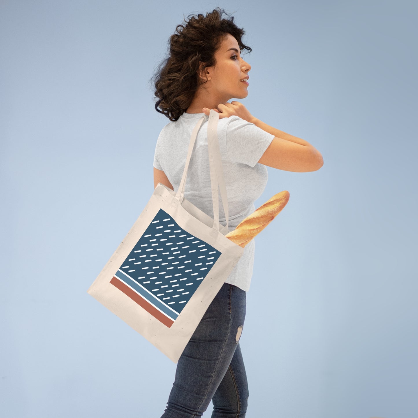 Ame no Uta Tote Bag – Minimalist Japanese Rain-Inspired Design