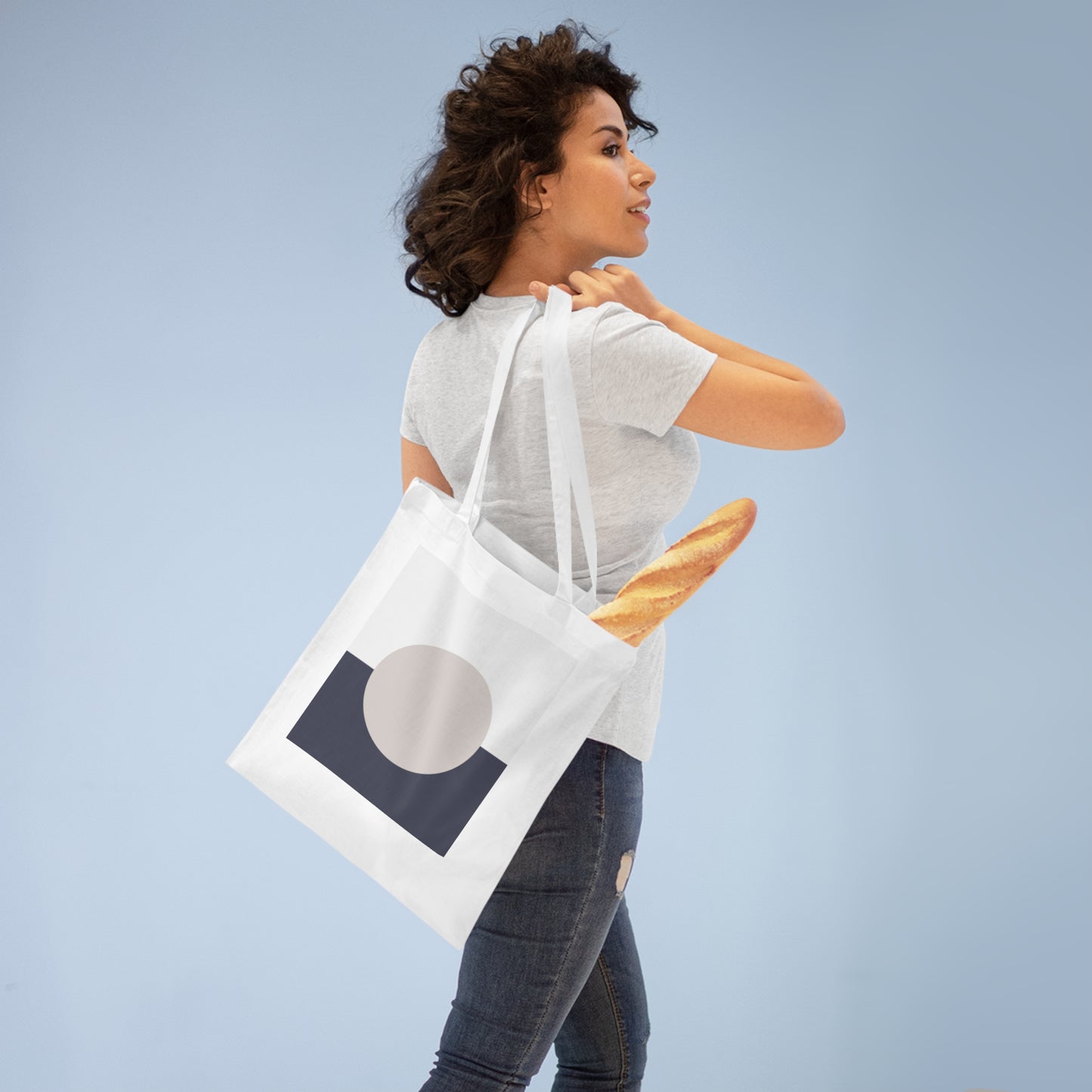 Tsuki Yoru Tote Bag – Minimalist Japanese Moonlight-Inspired Design