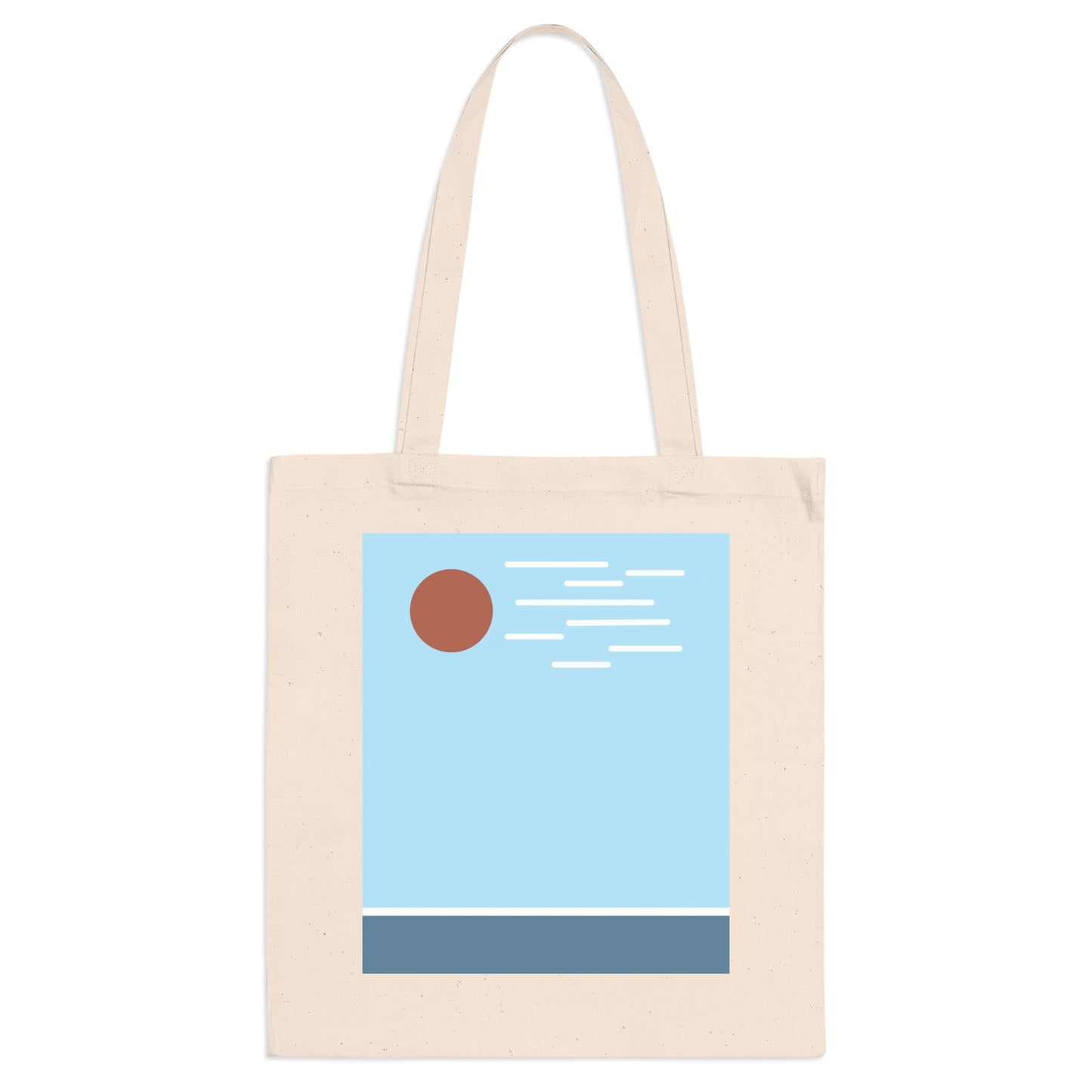 Ao Skies Tote Bag – Minimalist Japanese-Inspired Canvas Tote