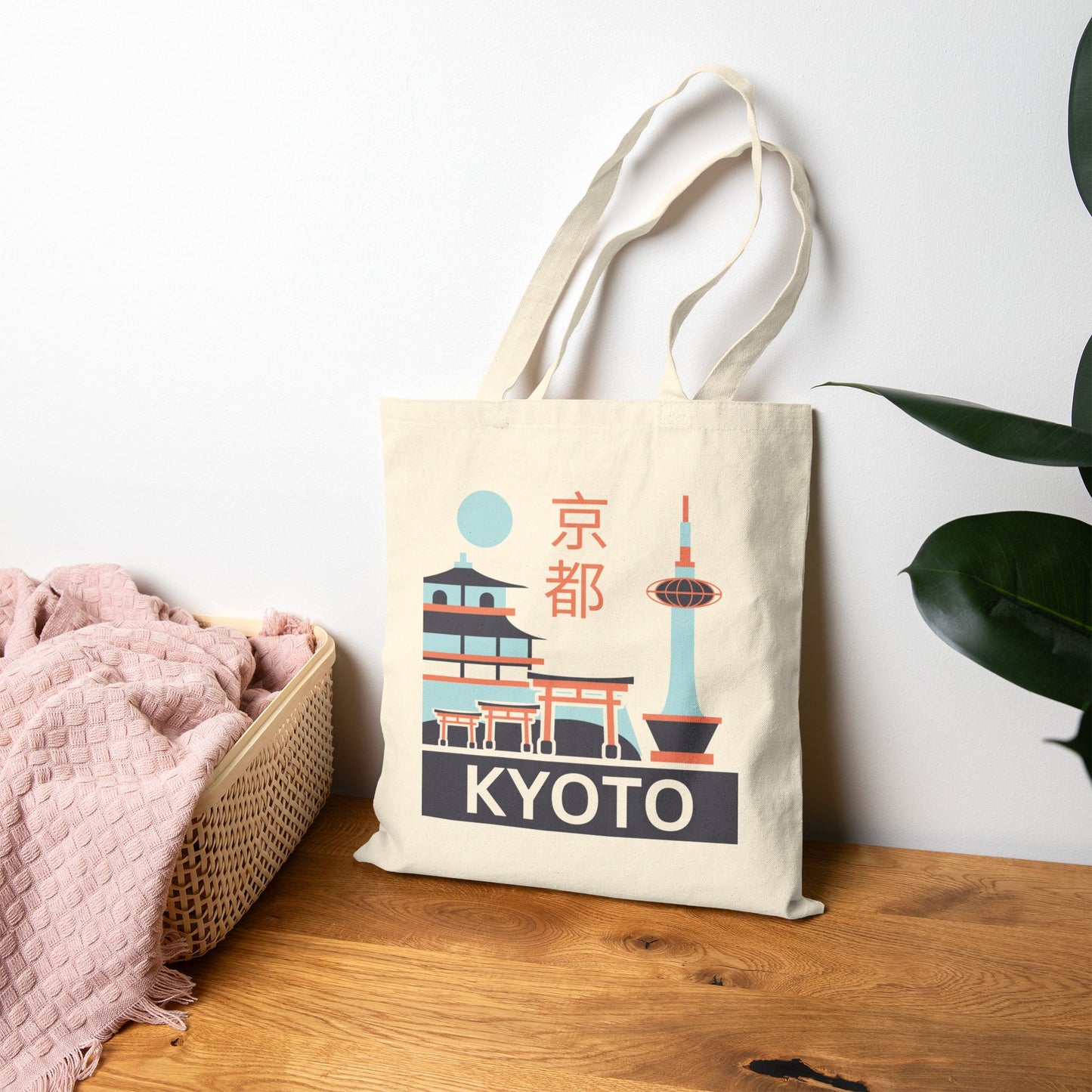 Kyoto Dreams Tote Bag – Minimalist Japanese Nature Design