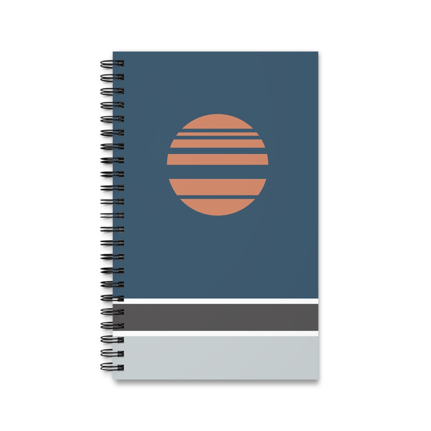 Akebono - Blue - A5 Spiral Notebook
