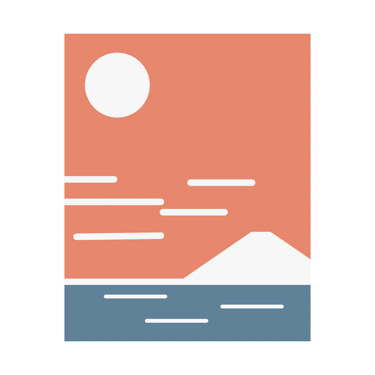 Fuji San Rise - Matte Vertical Poster