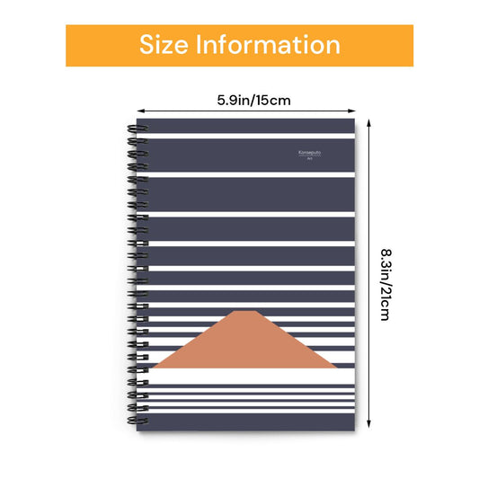 Fuji Clouds – Blue Minimalist Mount Fuji Spiral Notebook