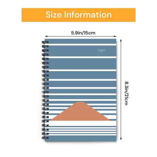 Fuji Clouds – Minimalist Mount Fuji Spiral Notebook