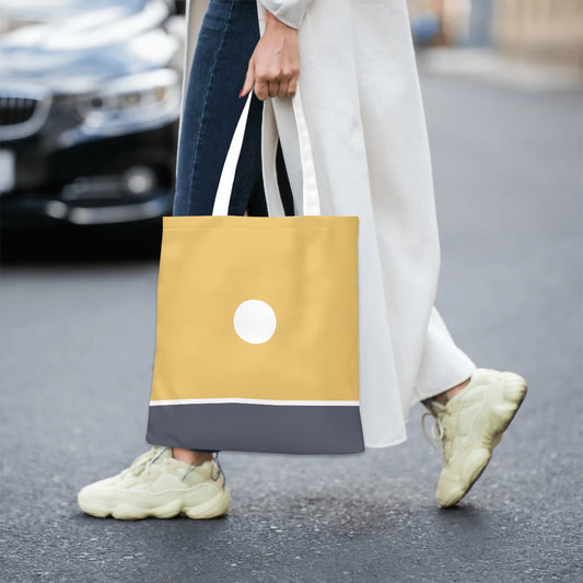 Kiiro Hikari – Minimalist Sunrise Canvas Tote Bag