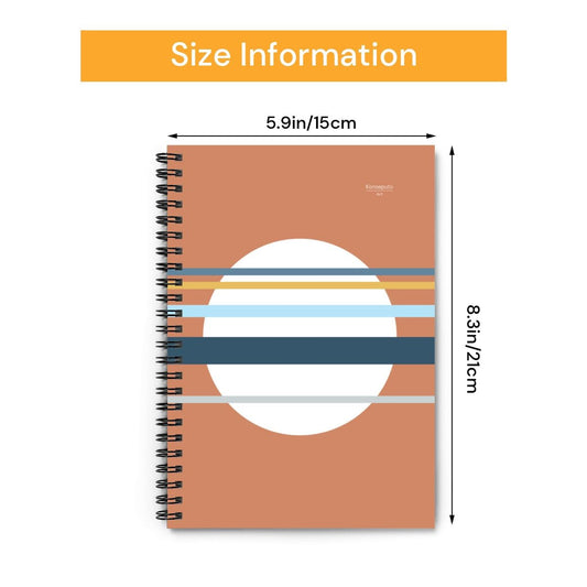 Asa no Sō – Minimalist Red Spiral Notebook