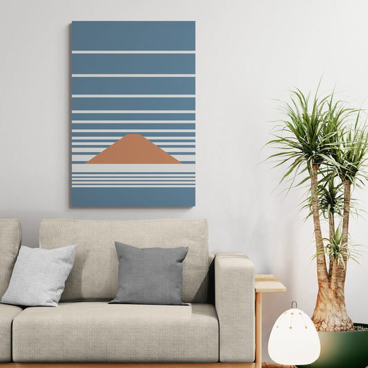 Fuji Clouds – Minimalist Mount Fuji Canvas Wall Art | Konseputo (Frameless)