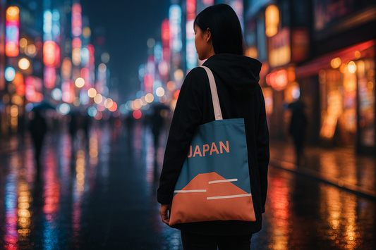 Minimalist Japan Tote Bags: Three Designs, One Clean Aesthetic