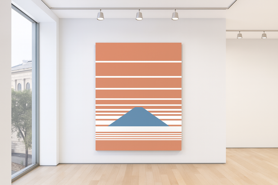 Fuji Clouds – A Minimalist Canvas Inspired by Mount Fuji - Konseputo Art