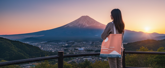 Fuji San Rise Tote Bag – A Minimalist Tote for Everyday Style - Konseputo Art