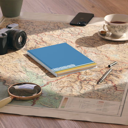 Green Line – Hardcover A5 Notebook Printify