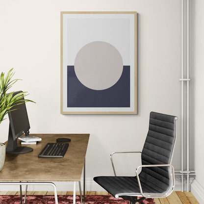 Tsuki Yoru – Minimalist Moon Canvas Print | Frameless Wall Art | Konseputo Art JetPrint Fulfillment