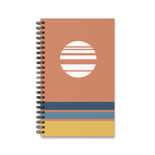 Akebono - Red - A5 Spiral Notebook