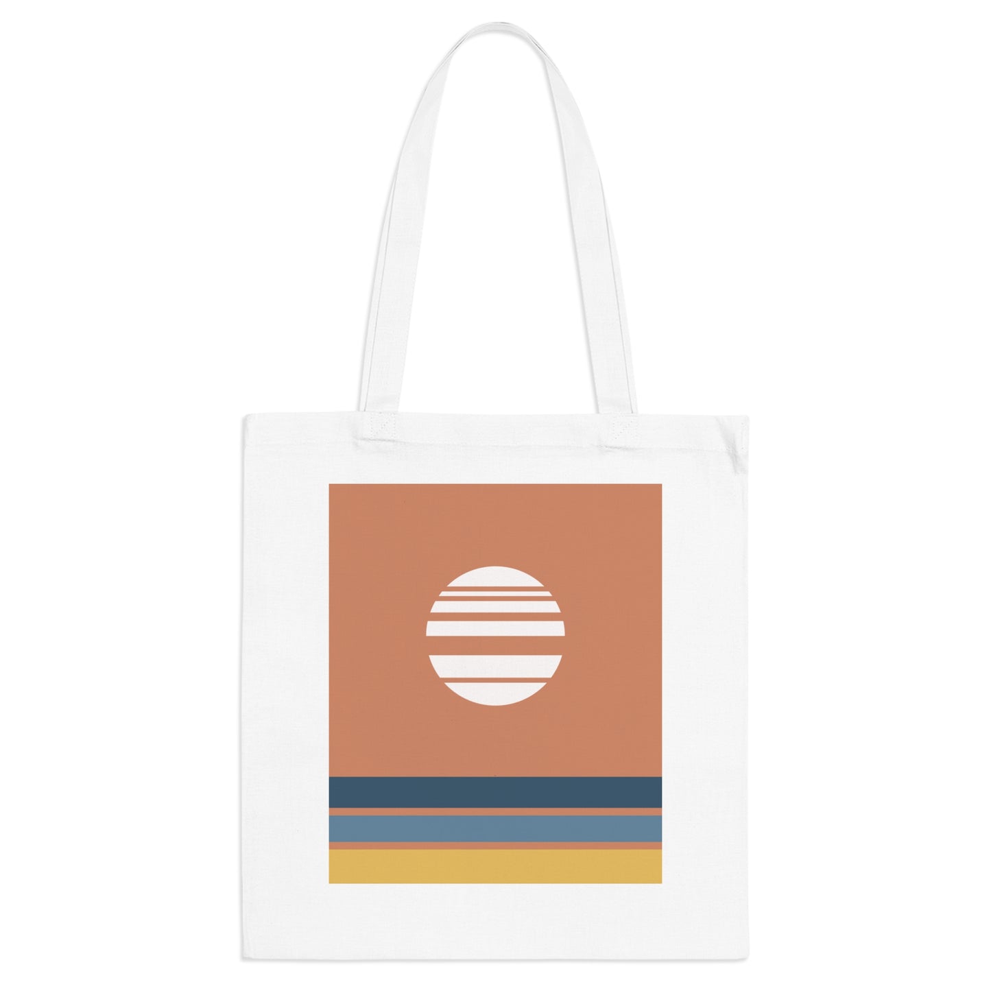 Akebono Red Tote Bag – Minimalist Japanese Canvas Bag