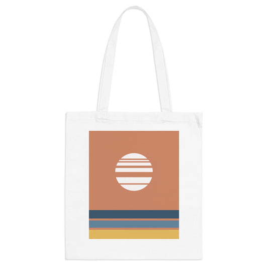 Akebono Red Tote Bag – Minimalist Japanese Canvas Bag
