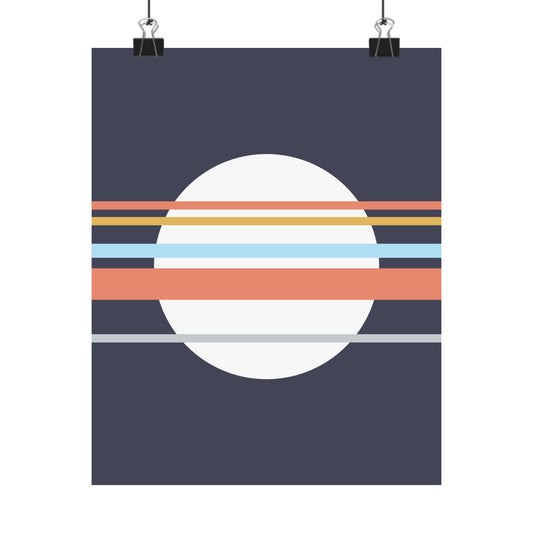 Asa no Sō - Blue - Matte Vertical Poster