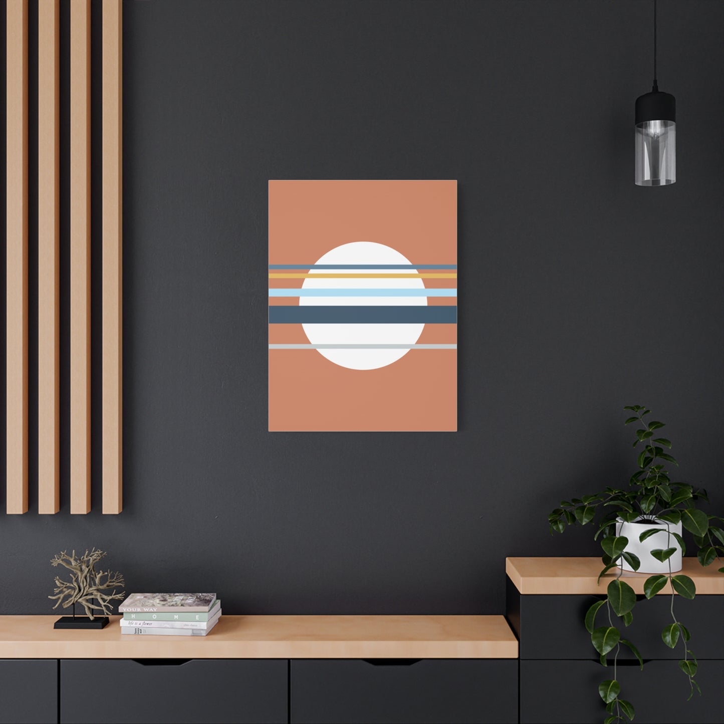 Asa no Sō - Red - Canvas Print [Framed]
