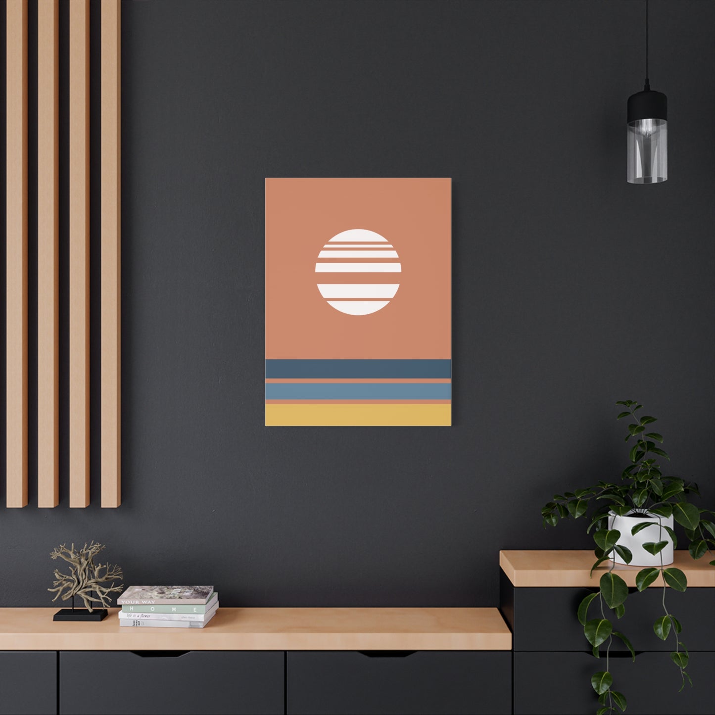 Akebono – Red - Canvas Print [Framed]