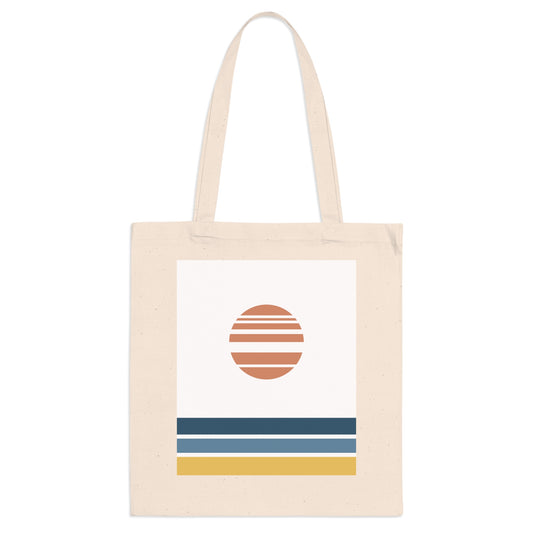 Akebono White Tote Bag – Minimalist Japanese Canvas Bag