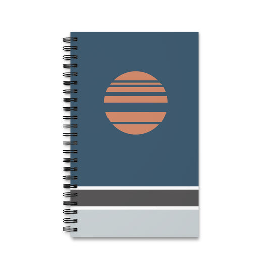 Akebono - Blue - A5 Spiral Notebook