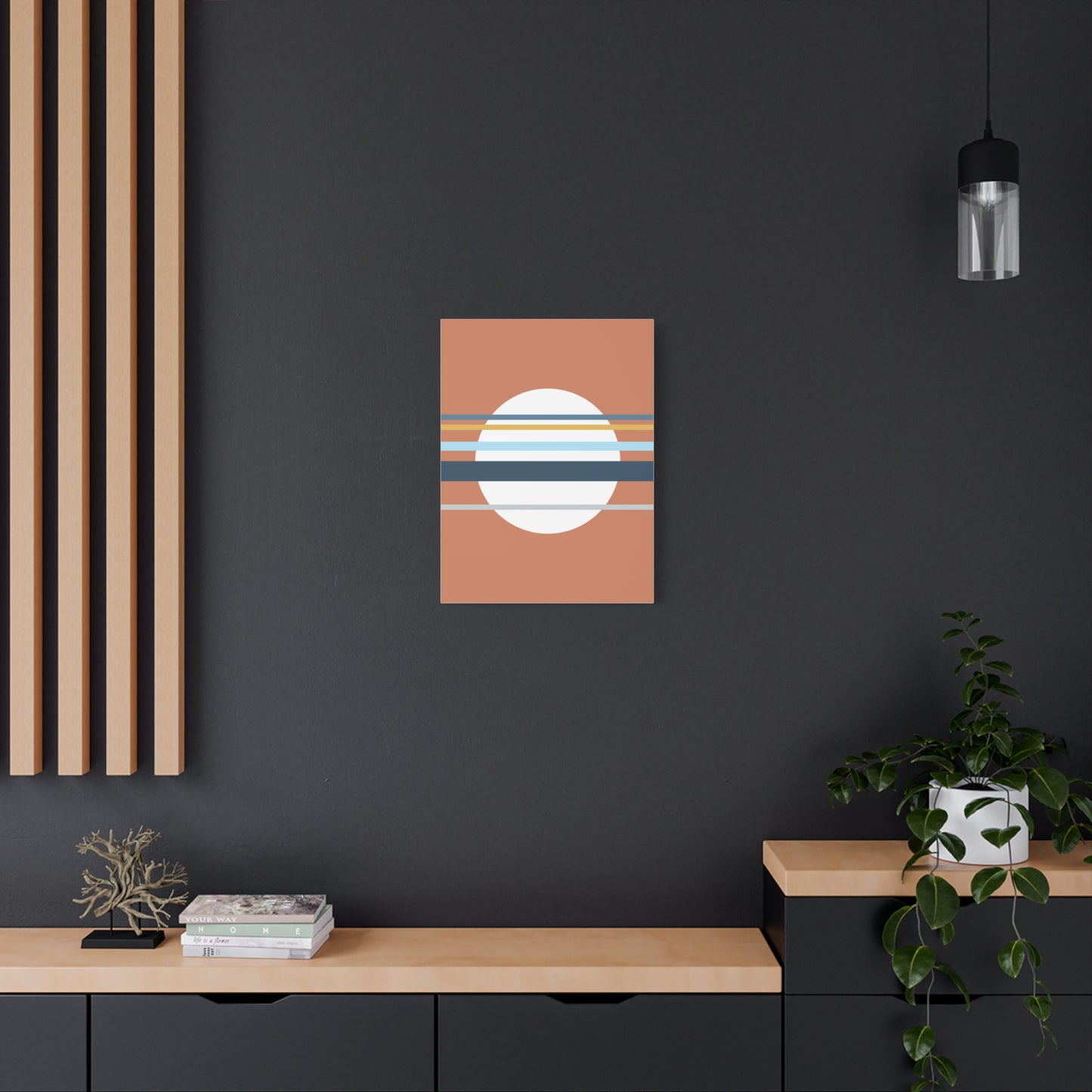 Asa no Sō - Red - Canvas Print [Framed]