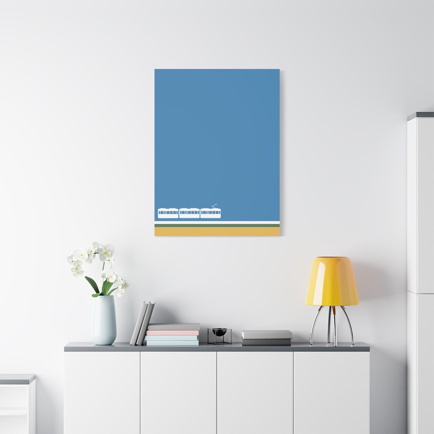 Green Line - Canvas Print [Framed]