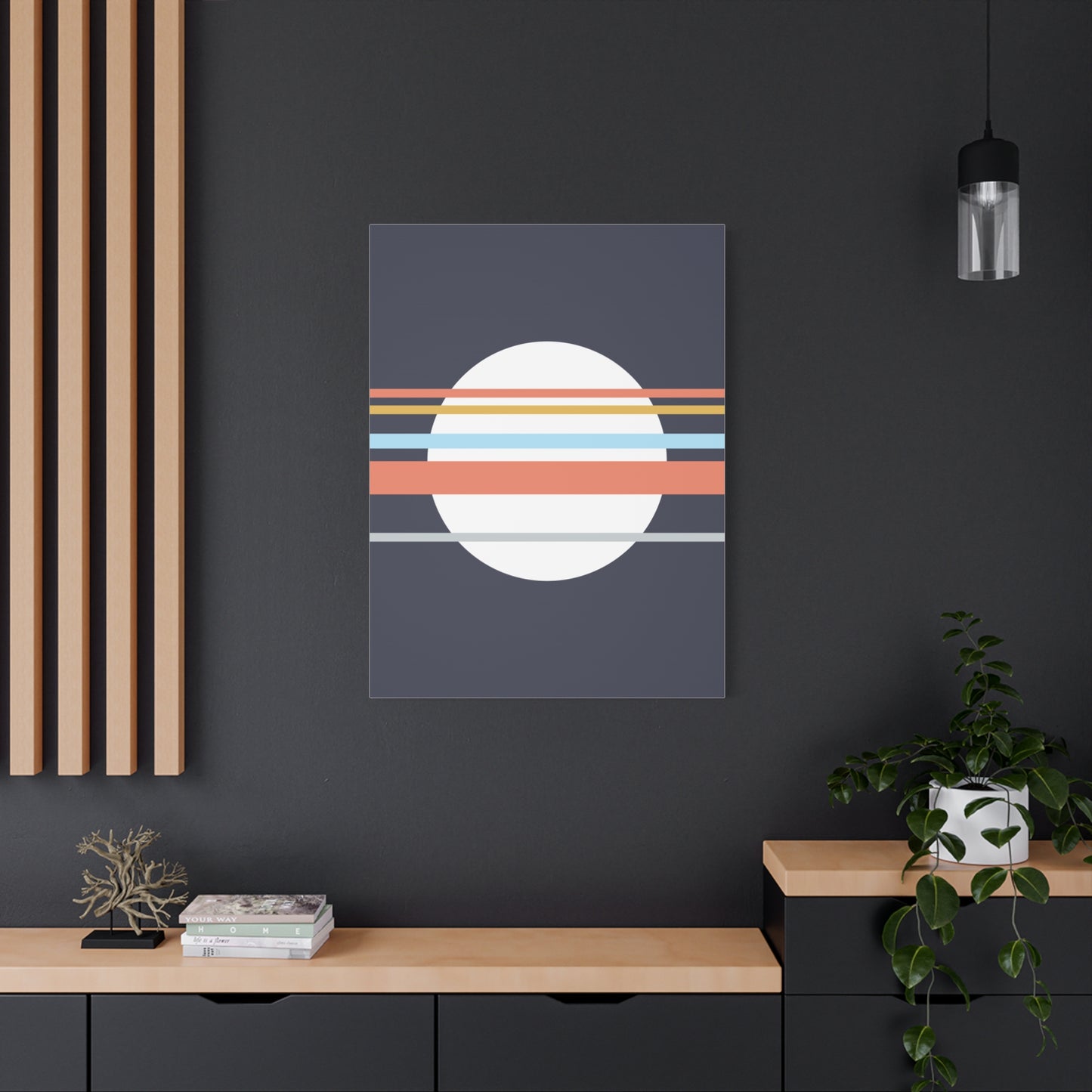 Asa no Sō - Blue - Canvas Print [Framed]