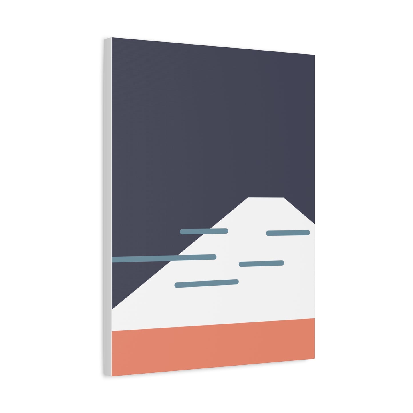 Fuji Coast - Blue - Canvas Print [Framed]