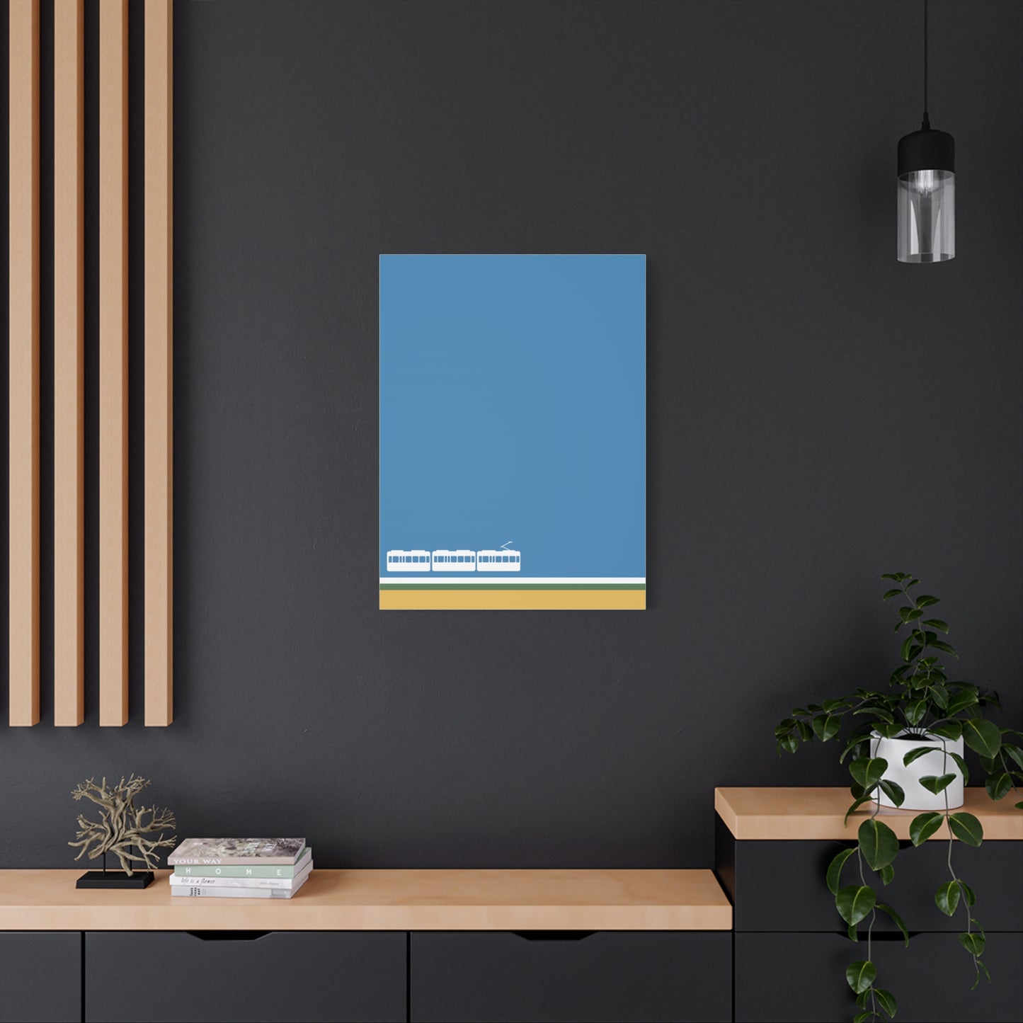 Green Line - Canvas Print [Framed]