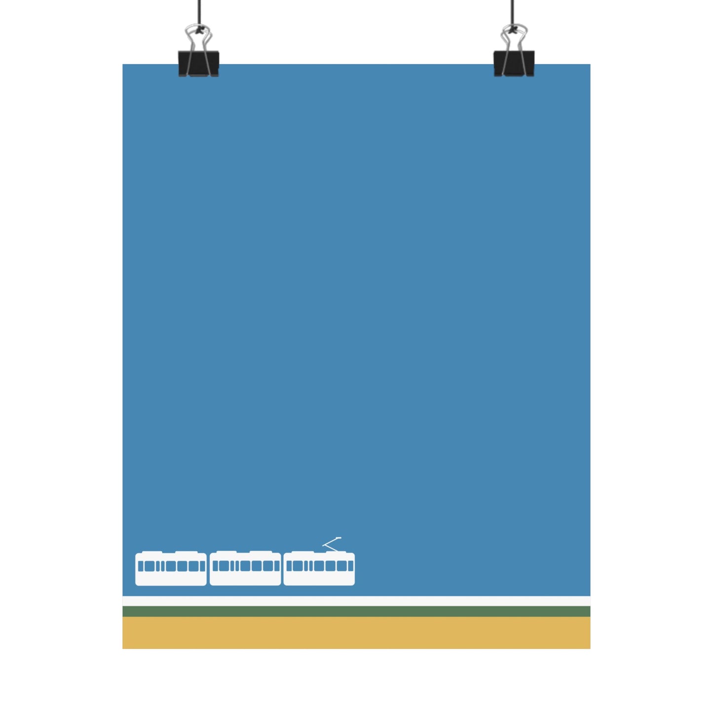 Green Line – Matte Vertical Poster