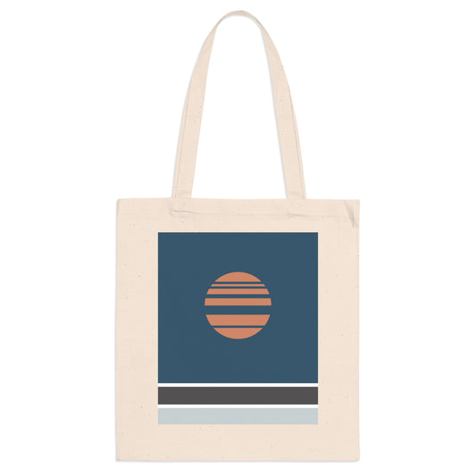 Akebono Blue Tote Bag – Minimalist Japanese Canvas Bag