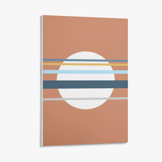 Asa no Sō – Red Minimalist Canvas Wall Art | Konseputo [Frameless]