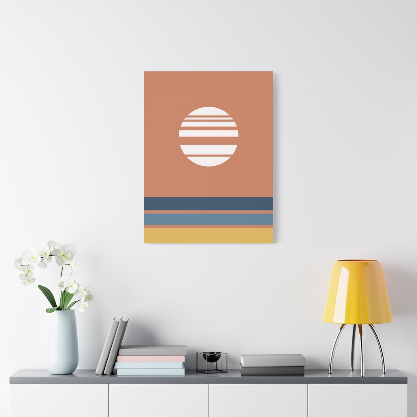 Akebono – Red - Canvas Print [Framed]