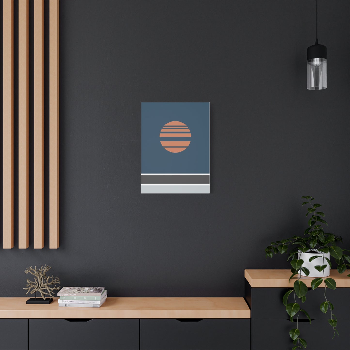 Akebono – Blue - Canvas Print [Framed]